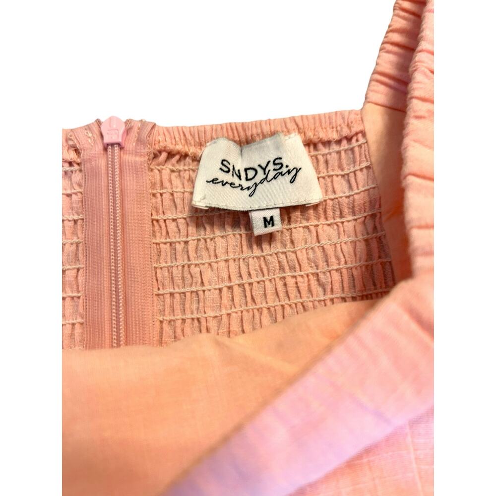 SNDYS Tuscany Baby Pink Cotton Dress - Size M - Picture 2 of 15
